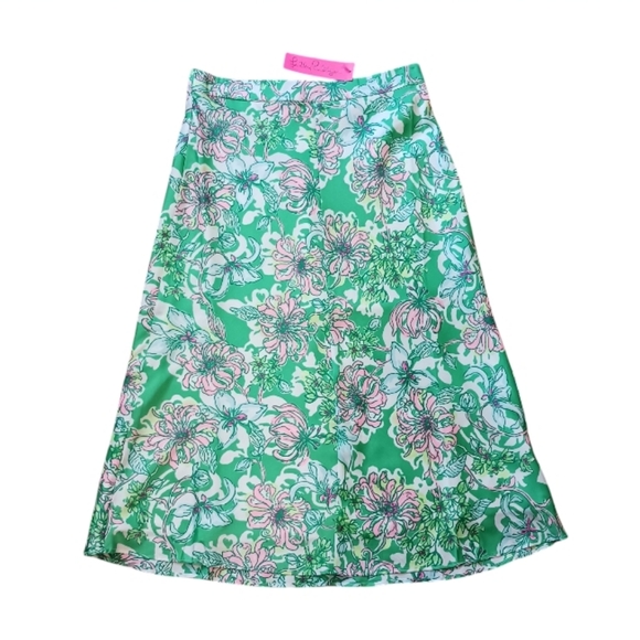 Lilly Pulitzer Rennox Midi Skirt Spearmint - Picture 4 of 8